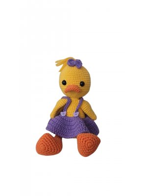 SEVİMLİ ELBİSELİ ÖRDEK OYUNCAK -10'LU